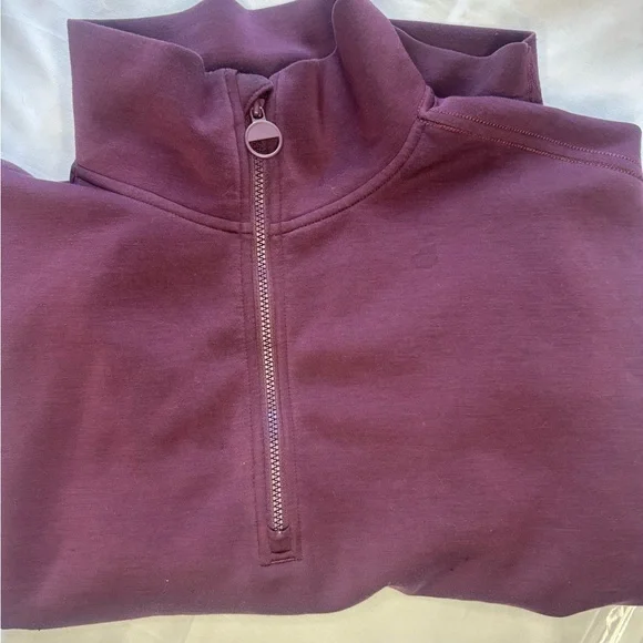 Prana Maroon Quarter-Zip Top #132 - Picture 6 of 10